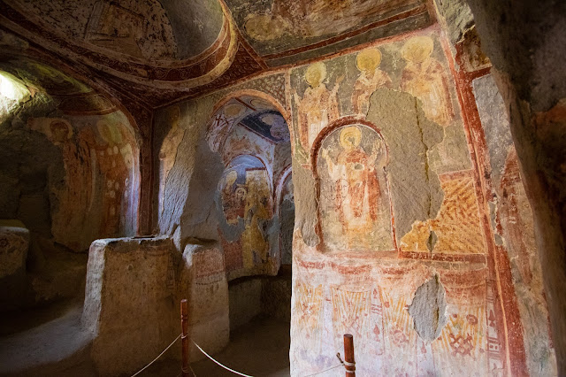 Yilanli kilise nella Ihlara valley in Cappadocia