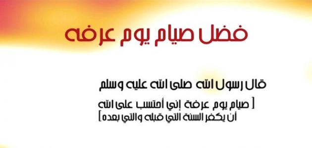 يوم عرفة هو يوم التاسع من شهر ذي الحجة، ويعد من أفضل الأيام عند المسلمين    إذ أنه أحد أيام العشر من ذي الحجة. فيه يقف الحُجّاج على جبل عرفة حيث أن الوقوف بعرفة يعد أهم ...