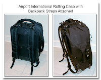 CP1104: Airport International Rolling Case with Backpack Straps Attached