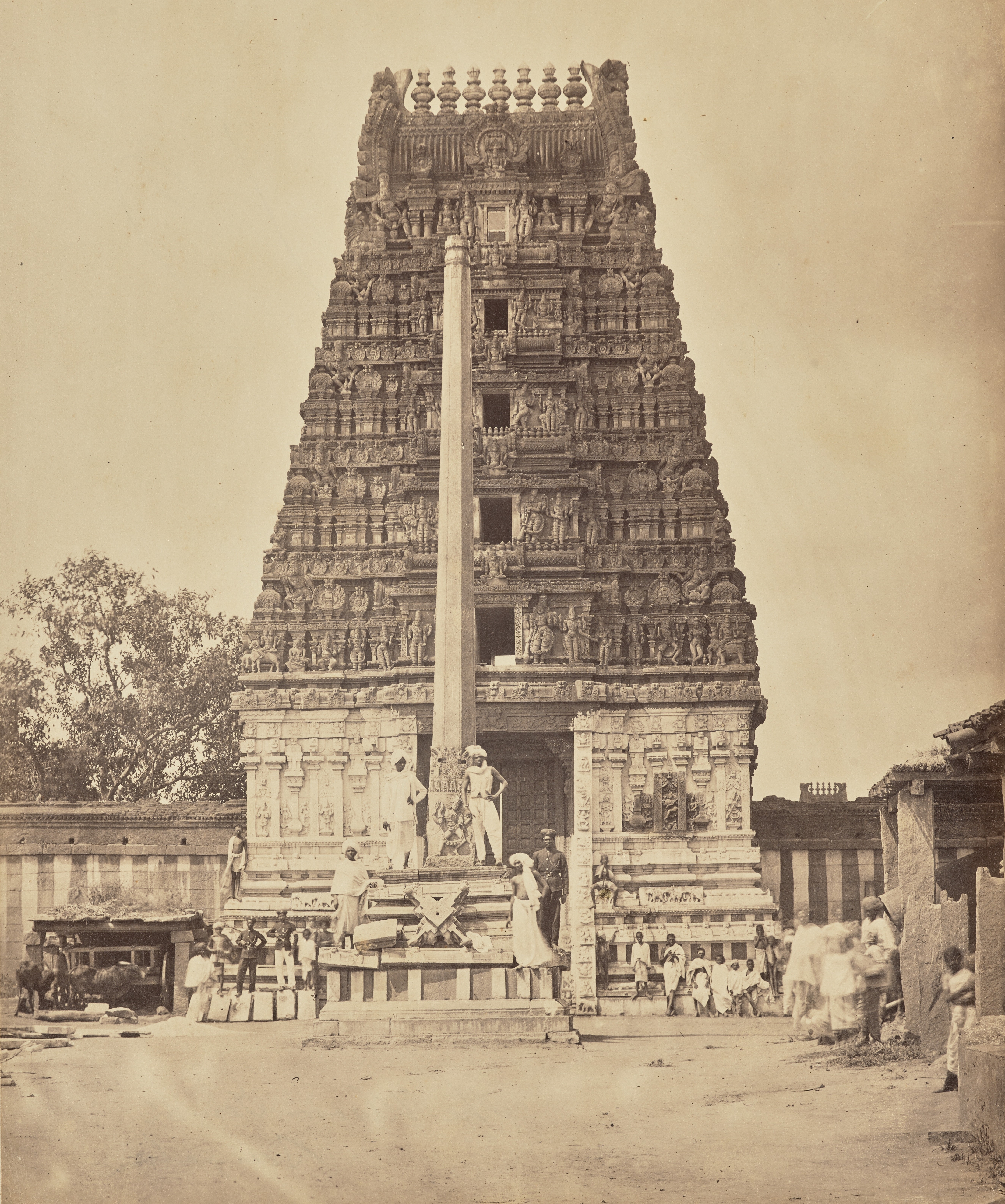 Halasuru Someshwara Swamy Hindu Temple (Lord Shiva), Halasuru (Ulsoor), Bengaluru (Bangalore), Karnataka, India | Rare & Old Vintage Photos (1870)