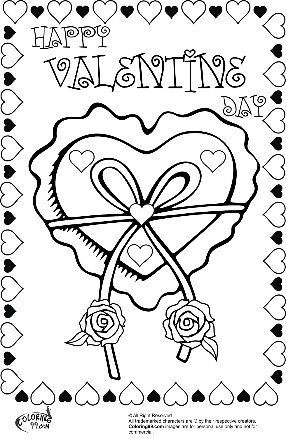 Valentine Heart Coloring Pages | Team colors
