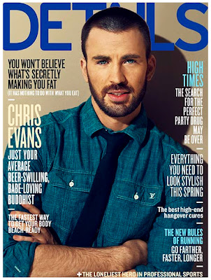 Chris Evans on covers Details Magazine May 2012 issue