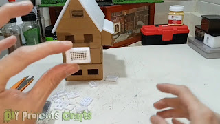 How to Build Miniature Medieval House Village Inn