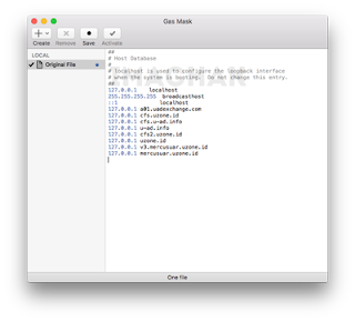 gas mask is free hosts editor for macos