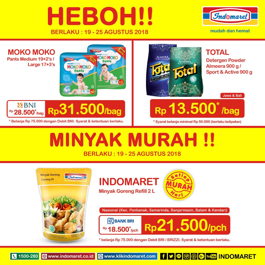 Indomaret - Katalog Promo Heboh Periode 19 - 25 Sept 2018