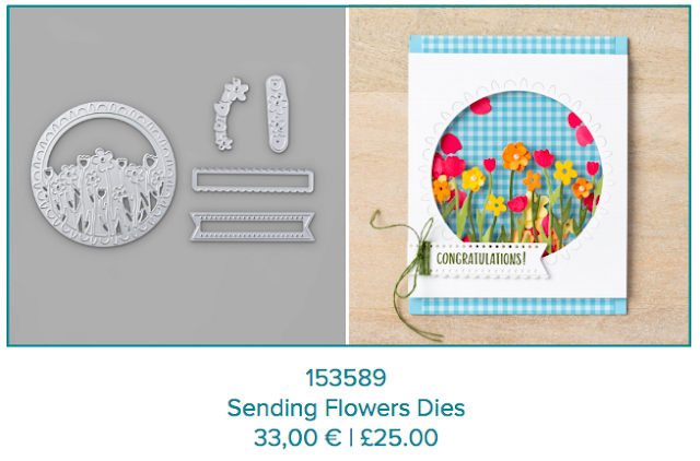 Sending Flowers dies Stampin Up