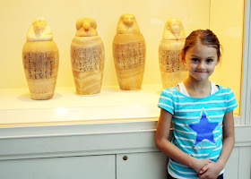 Tessa has long been fascinated by canopic jars. She recognized them instantly.