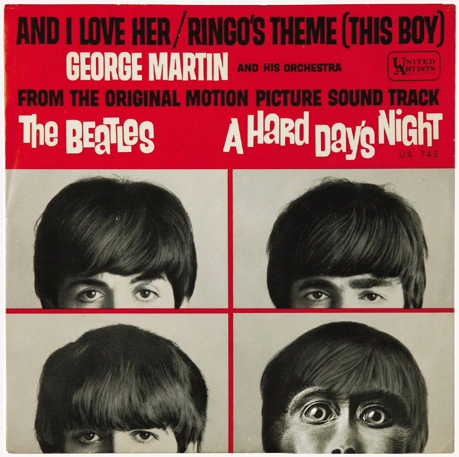 Three Beatles And A Monkey