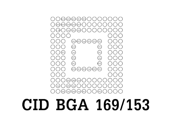 Cid eMMC ( Card Identification Register ) BGA 169/153 Lengkap