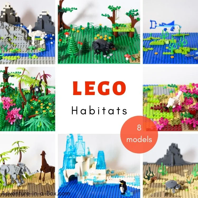 LEGO animal habitats