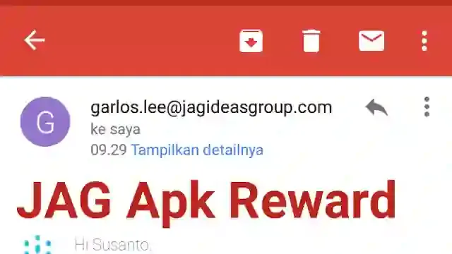 JAG Reward penghasil Pulsa  dan uang gopay Apk Terbaru