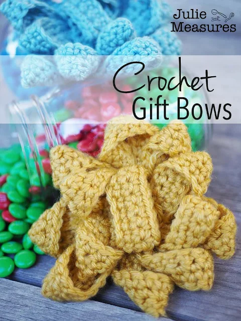 crochet gift bows