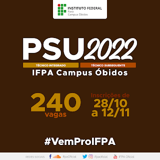 PSU IFPA, Obidos, ifpa, curso técnico, meio ambiente, agroecologia, floresta