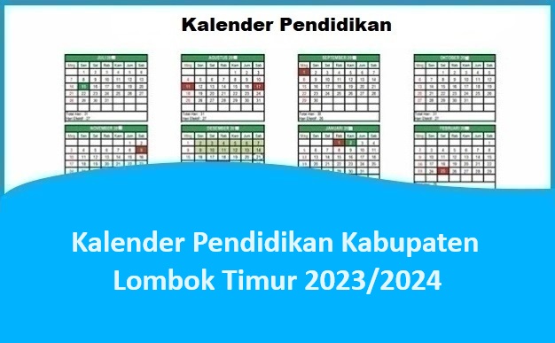 Kalender Pendidikan Kabupaten Lombok Timur 2023/2024