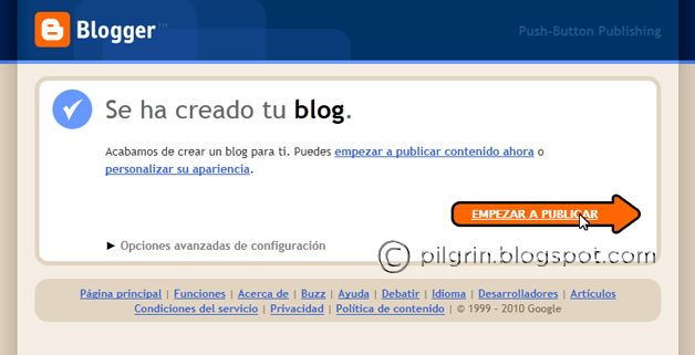 Se ha creado el blog