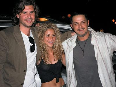 Antonio de la Rua, Shakira y Alejandro Sanz