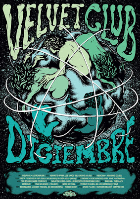 Velvet Club December Poster by Daryll Peirce