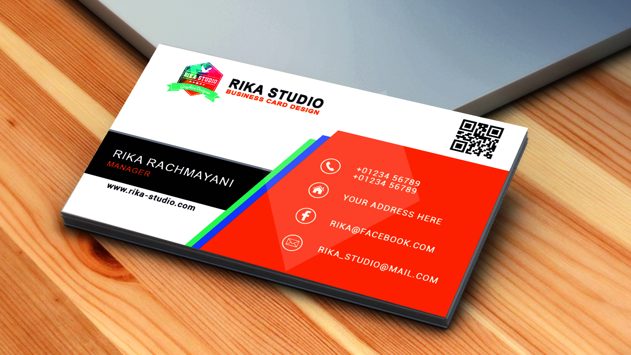 Cara membuat Kartu Nama  dengan photoshop Business Cards 