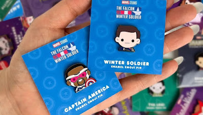 The Falcon and the Winter Solider Emoji Pins by 100% Soft x Marvel Studios