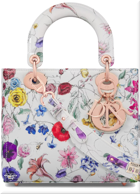 ♦White multicolor Lady Dior Florilegio printed calfskin embroidery My ABCDior bag #dior #bags #white #brilliantluxury