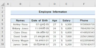 Hide Confidential Data in Excel in hindi