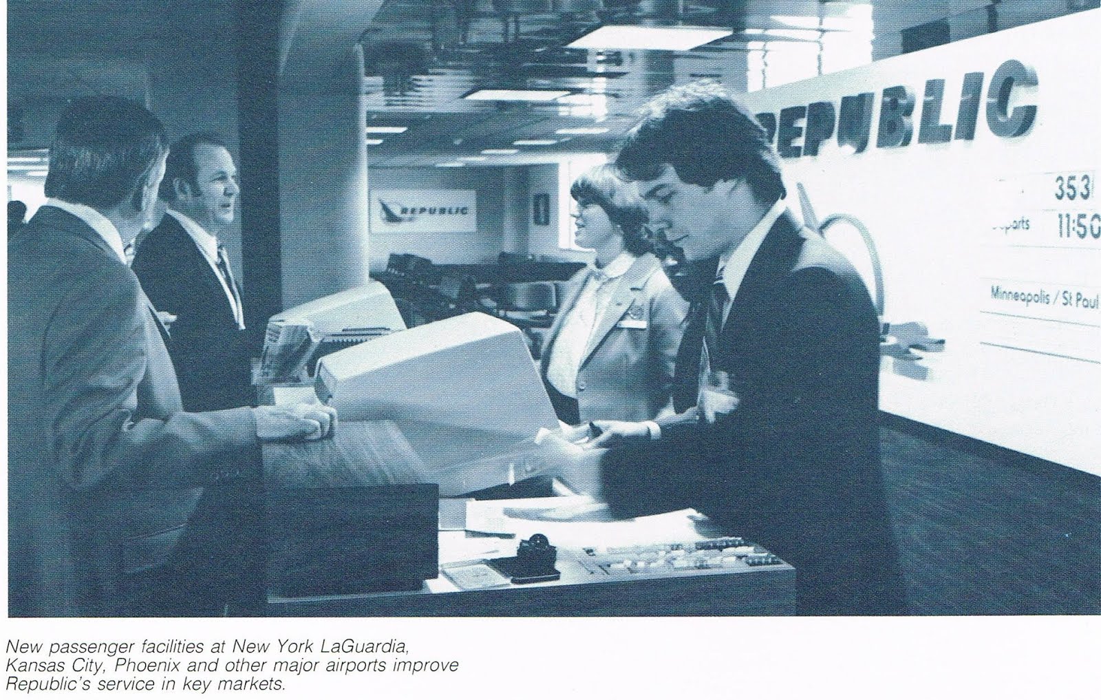 "smoking or no smoking? Aisle or window?" - the swell old days of no self service check-in