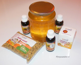 Retete cu produse apicole naturale reteta cu miere de albine polen propolis si laptisor de matca,
