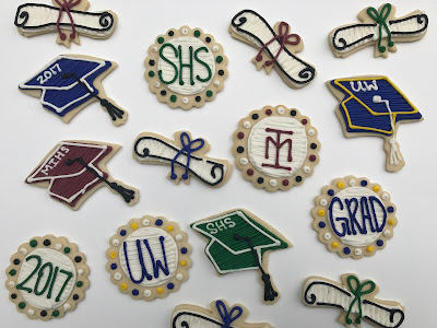 Assorted graduation cookies