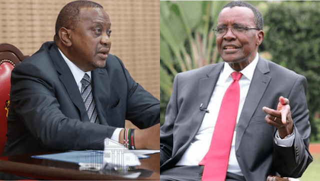 EX-Chief Justice David Maraga and President Uhuru Kenyatta