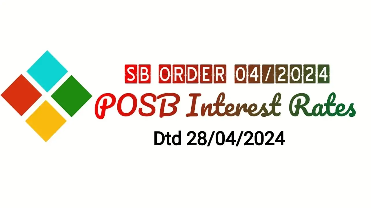 
SB Order 04/2024: Revision of interest rates for Small Savings Schemes w.e.f. 01.07.2024 (POSB Interest Rates)
