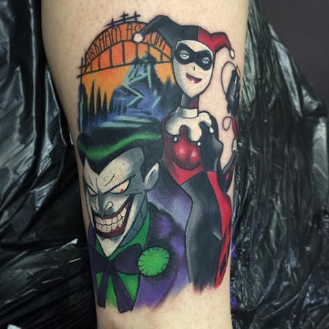 10 Joker and Harley Quinn Tattoos For Any Comic Couple!