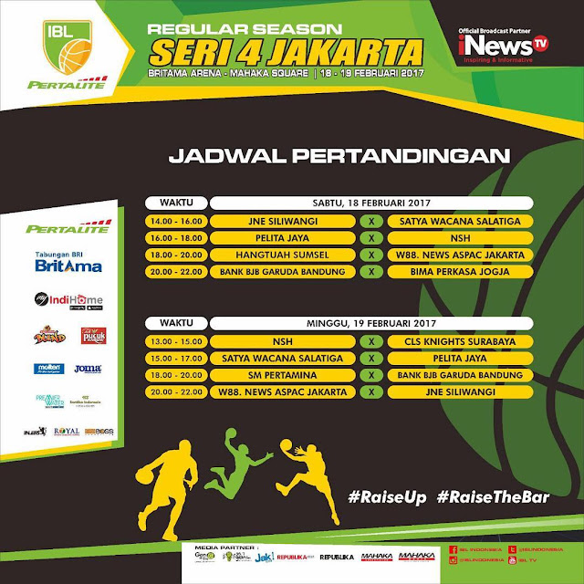 Jadwal IBL Pertalite 2017 Seri 4 Jakarta