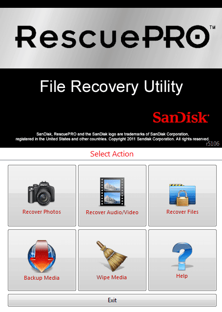 برنامج إستعادة الفيديوهات والصور المحذوفة من الميموري كارد والفلاشات البرنامج المخصص فقط لتلك الأنواع البرنامج ممتاز وسريع جداً وسهل الإستخدام جداً برنامج SanDisk RescuePRO Deluxe 5.2