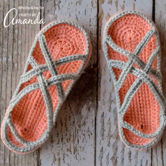 Summer Crochet Sandals by Crafts by Amanda