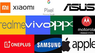 Smartphone Brand logos dominating Indian smartphone market