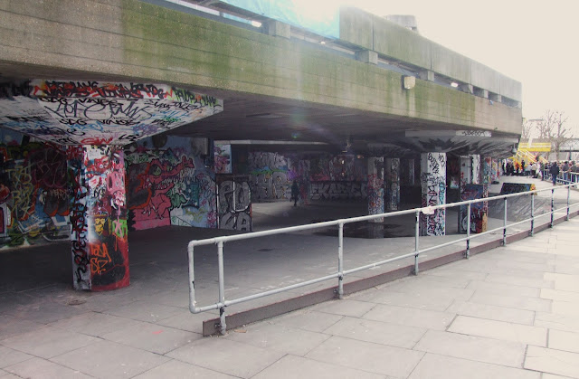 South Bank Skate Park Covered in Graffiti