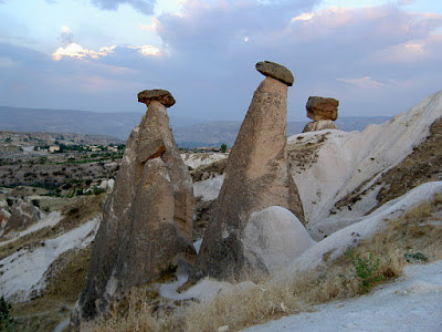 <br />Fairy chimneys in Cappadocia