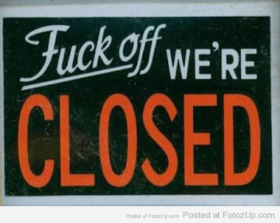 Funny closed signs