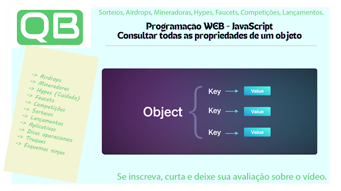 Programação WEB - JavaScript - Consultar todas as propriedades de um objeto