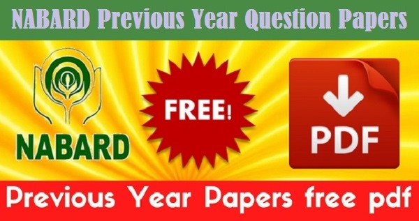 NABARD Previous Year Question Papers