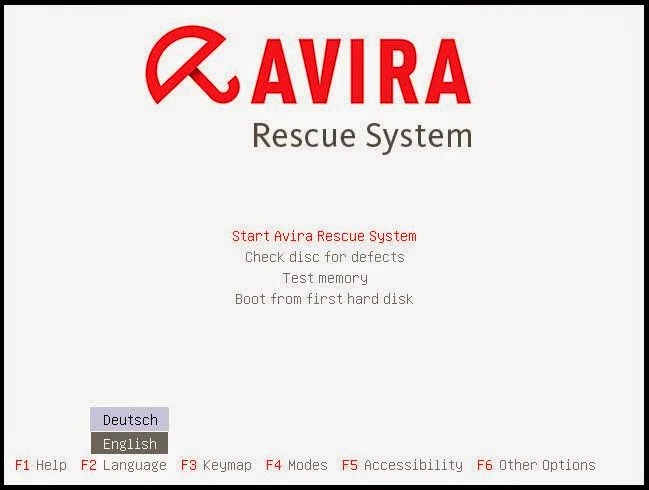 شرح أسطوانة إنقاذ النظام أفيرا Avira Rescue System