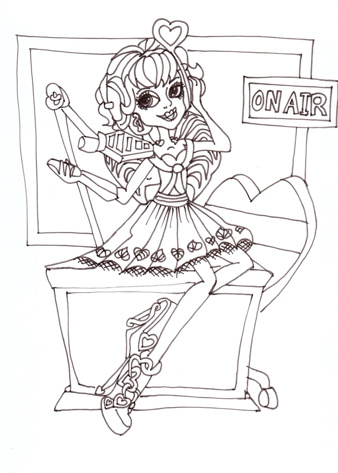 C A Cupid Coloring Sheet