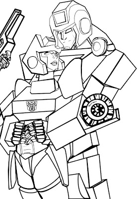 Transformers Ironhide Coloring Pages chromia line