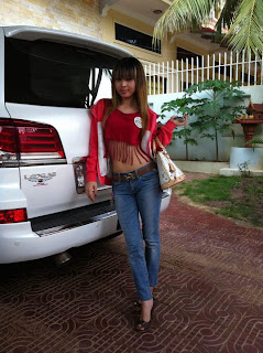 Votey Teav Khmer Girl Sexy Shirt and Hot Jean 13