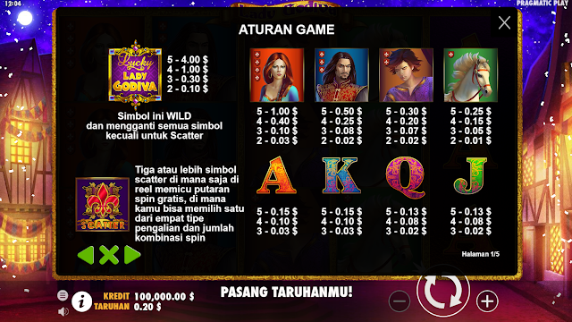 Mainkan Slot Lady Godiva Gratis