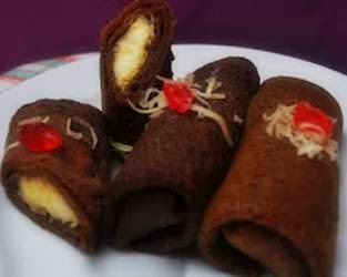 Resep Kue Dadar Gulung Pisang Coklat