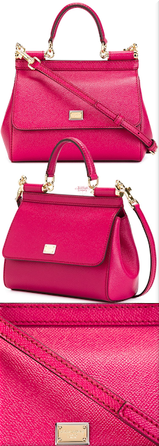 ♦Dolce & Gabbana small hot pink Sicily tote bag #dolcegabbana #bags #pink #pantone #brilliantluxury