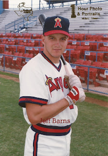 Jeff Barnes 1990 Midland Angels card