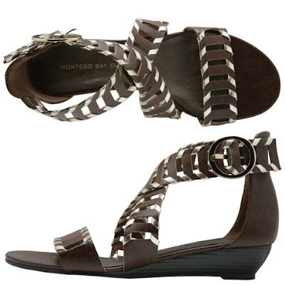 These are my favorite - Purr Gladiator Sandal (brown + gold), 22.99