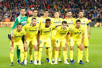 VILLARREAL C. F. Temporada 2018-19. Sergio Asenjo, Víctor Ruiz, Gerard Moreno, Cáseres, Álvaro y Mario Gaspar. Santi Cazorla, Pedraza, Chuckwueze, Manu Trigueros y Pablo Fornals. F. C. BARCELONA 2 VILLARREAL 0. Domingo 02/12/2018, 18:30 horas. Campeonato de Liga de 1ª División, jornada 14. Barcelona, Nou Camp: 73.003 espectadores. GOLES: 1-0: 35’, Piqué. 2-0: 86’, Aleñá.